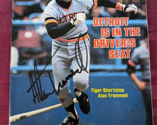 Signed Alan Trammell Sports Illustrated