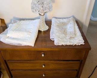 Mid Century modern Walnut night stand by Dixie