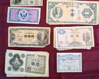 Vintage Korean money