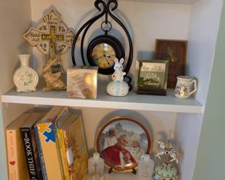 Pope Collectable Plate - Clock - Books