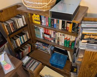 Sewing Box - Cassette Tapes - CD's - VHS - VHS Tapes Opening Display Case