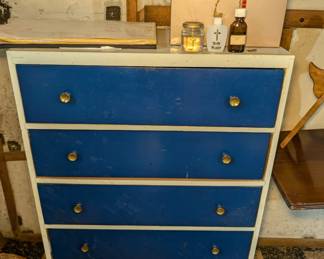 Five Draw Dresser - Holy Water - Metal File Holder