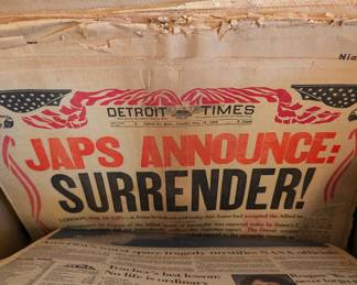Large Lot of Detroit Collectable News Papers