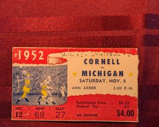 1952 U of M ticket