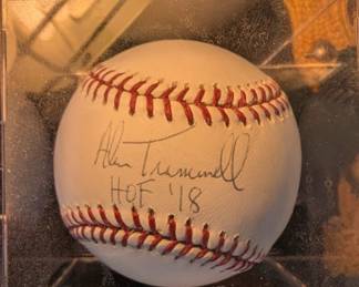 Alan Trammell signed baseball