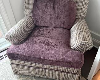 Upholstered side chairs, 2