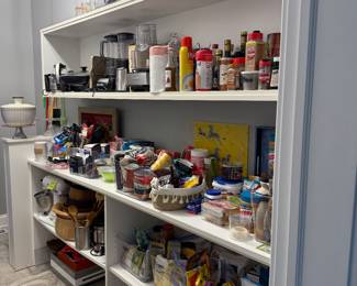 pantry full; small appliances