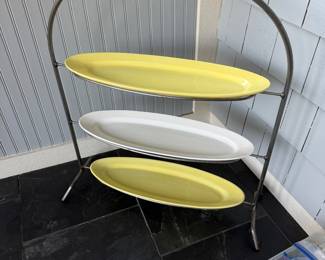 Very large 3 tiered platter stand