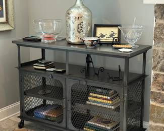 The Bexley World Market Metal Bar Cart