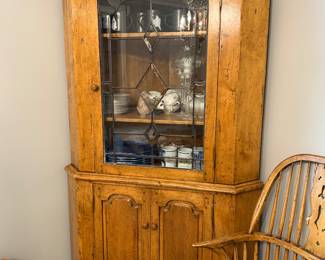 vintage corner cabinet