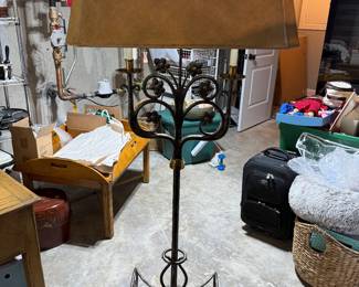 Cast iron vintage floor lamp