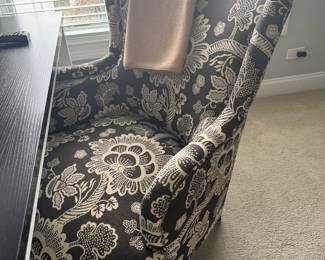 Wingback reading chair