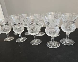Edinburgh Thistle wine glasses (set of 9)