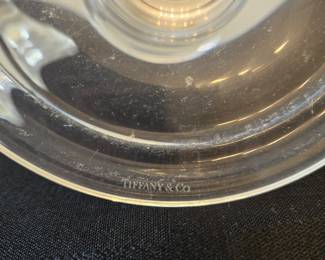 Tiffany crystal candleholders