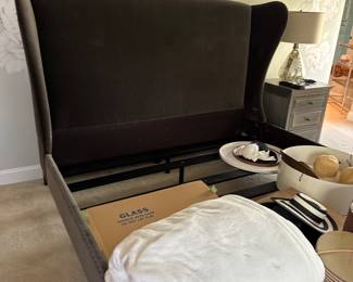 Restoration Hardware king bed (headboard & frame)