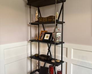 Restoration Hardware Iron & Wood Bookcase