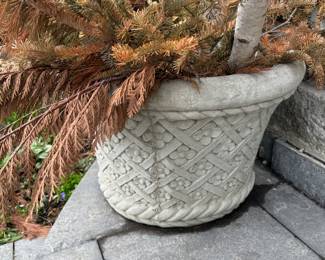 Concrete planters, 2