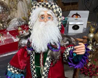 Large Makenzie Childs Santa