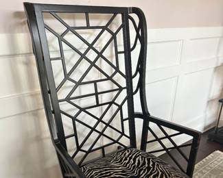 Regency Bamboo Wingback Chair