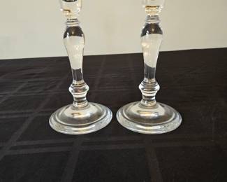 Tiffany crystal candleholders