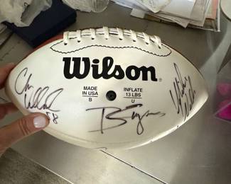 Chicago Bears signed football; team of 2002
