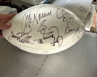 Chicago Bears signed ball, team of 2002