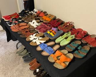 More shoes than you can shake you're feet at.
