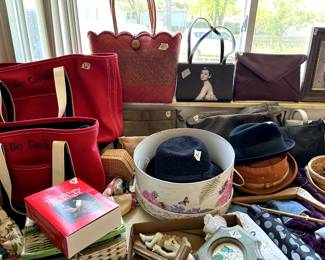 Totes, purses, hats and misc