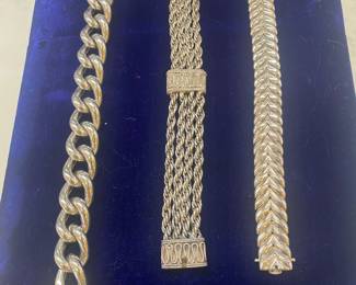 Heady MCM Signed Sterling Bracelets