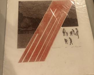 Jack Perlmutter Signed Etching; Numbered; Summer RowJack Perlmutter Signed Artist Proof