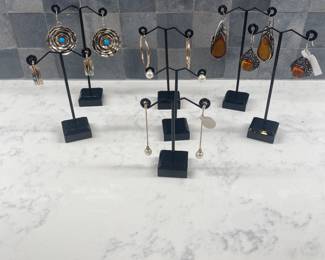 Amber Earrings; Turquoise Earrings