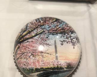 Tiny Jewel Box Commemorative Cherry Blossom Paperweight