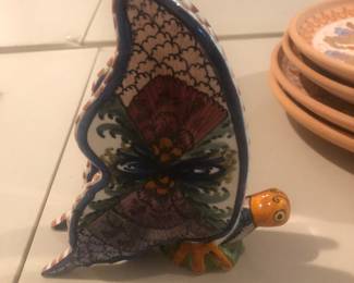 Italian Pottery Butterfly