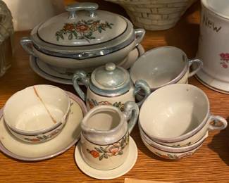 Child's Lusterware Tea Set