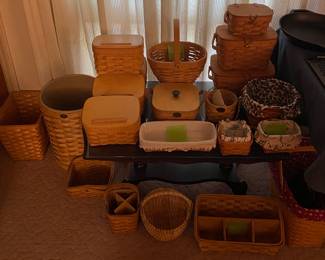Numerous Longaberger Baskets