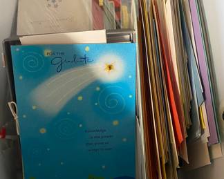 Tubs of Unused Greeting and Assorted Cards 