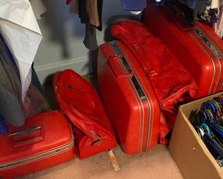 Vintage Samsonite Luggage Set with Train Case