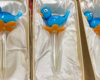 Glass Cake Toppers
