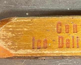 Central Ice Co. Advertising Ice Pick