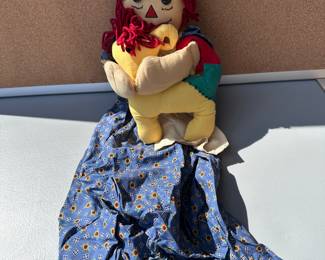 Raggedy Ann Doll with Dog $8.00
