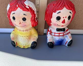 Raggedy Ann and Andy Rubens Planters $22.00