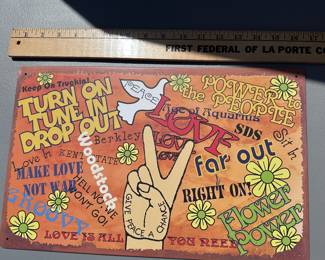 Flower Power Sign $8.00