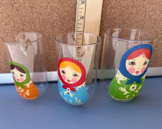 Nesting Doll Glasses $10.00