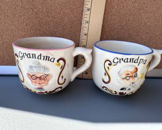 Grandma and Grandpa Mugs $8.00