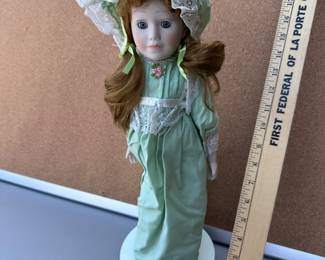 Green Dress Doll $5.00
