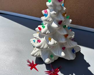 White Ceramic Tree, star needs to be attached $18.00
