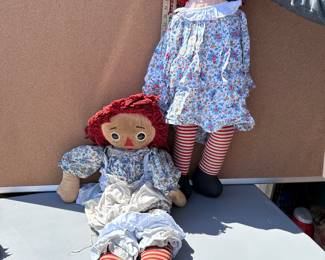 2 Raggedy Ann Dolls $16.00