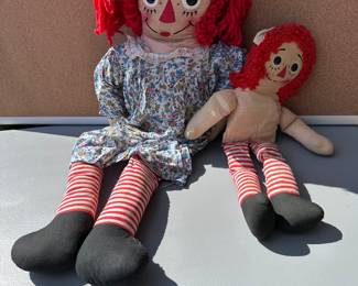 2 Raggedy Ann Dolls $13.00