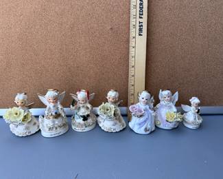 7 Angles, most have been repaired or chipped $7.00
