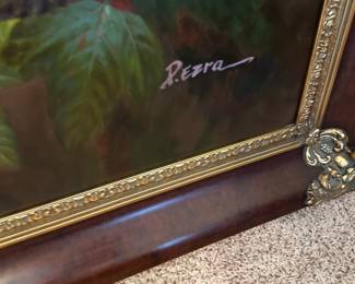 HUGE floral oil painting